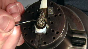 Flatware Being Hand Engraved