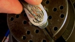 Hand Engraved Flatware - Kirk Sterling Sterling Flatware Being Engraved